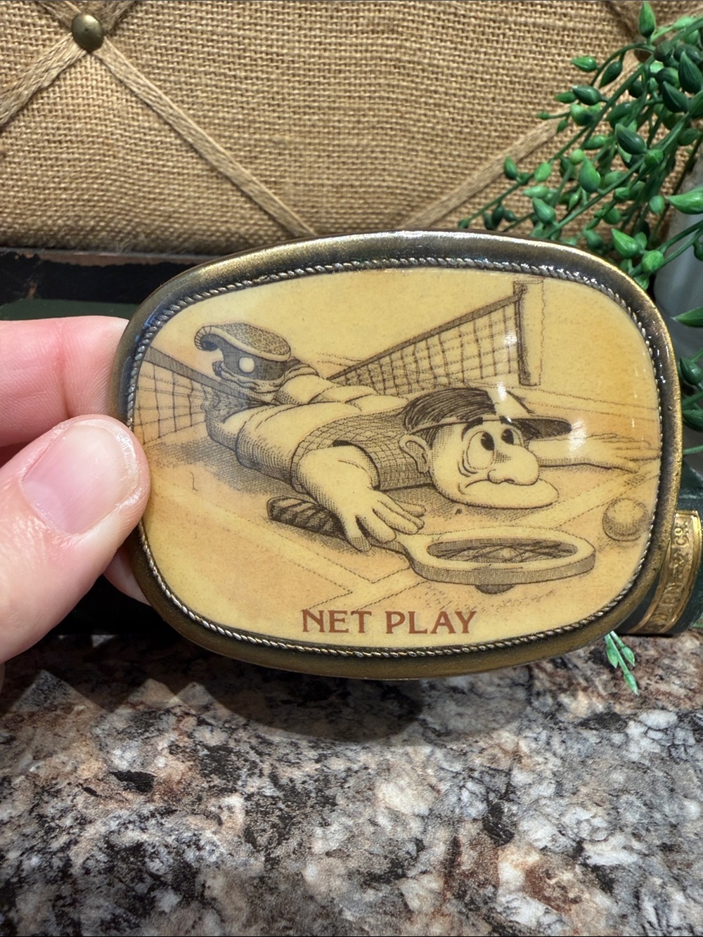 Vintage NET PLAY Buckle - Picture 3 of 5